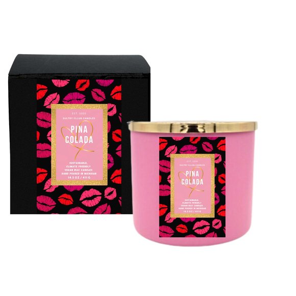 PINA COLADA 3 WICK CANDLE - Picture 2 of 2